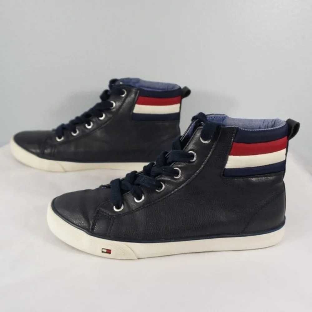 Tommy Hilfiger Dennis Mill Boys High Top Sneakers Size 2